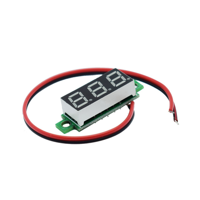 0.28 三位數字電壓錶 2線 DC4-30V (綠)