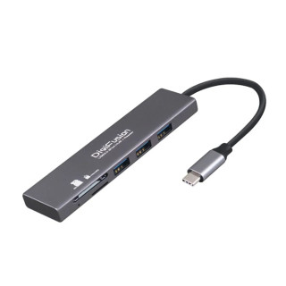 type-C USB3.0 3孔USB HUB+SD/MircoSD讀卡機