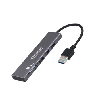 USB3.0 3孔 HUB+SD/MicroSD 讀卡機