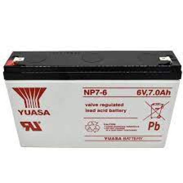 YUASA NP7-6 鉛酸電瓶(6V/7AH)